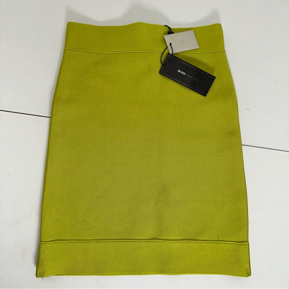 BCBGMaxAzria Women's Lime Pencil Skirt